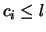 $c_i \leq l$