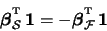\begin{displaymath}\boldsymbol{\beta}_{\mathcal{S}}^{\raisebox{2pt}{\tiny T}}\, ...
...beta}_{\mathcal{F}}^{\raisebox{2pt}{\tiny T}}\, \boldsymbol{1}
\end{displaymath}