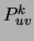 $P_{uv}^k$