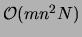 ${\cal O}(mn^2N)$