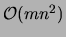 ${\cal O}(mn^2)$