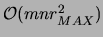 ${\cal O}(mnr^2_{MAX})$