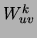 $W_{uv}^k$