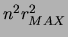 $n^2r_{MAX}^2$