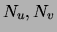 $N_u, N_v$