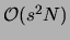 ${\cal O}(s^2N)$