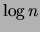 $\log n$