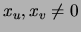 $x_u,x_v\neq 0$