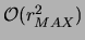 ${\cal O}(r_{MAX}^2)$
