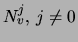 $N_v^j, j\neq 0$