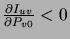 $\frac{\partial I_{uv}}{\partial P_{v0}} < 0$