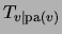 $T_{v\vert{\rm pa(}v)}$