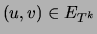 $(u,v)\in E_{T^k}$