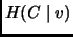 $H(C\mid v)$