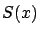 $\displaystyle S(x)$